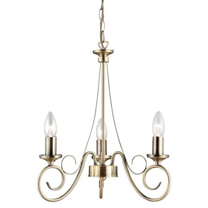 Globo - Candelabro numa corrente 3xE14/40W/230V