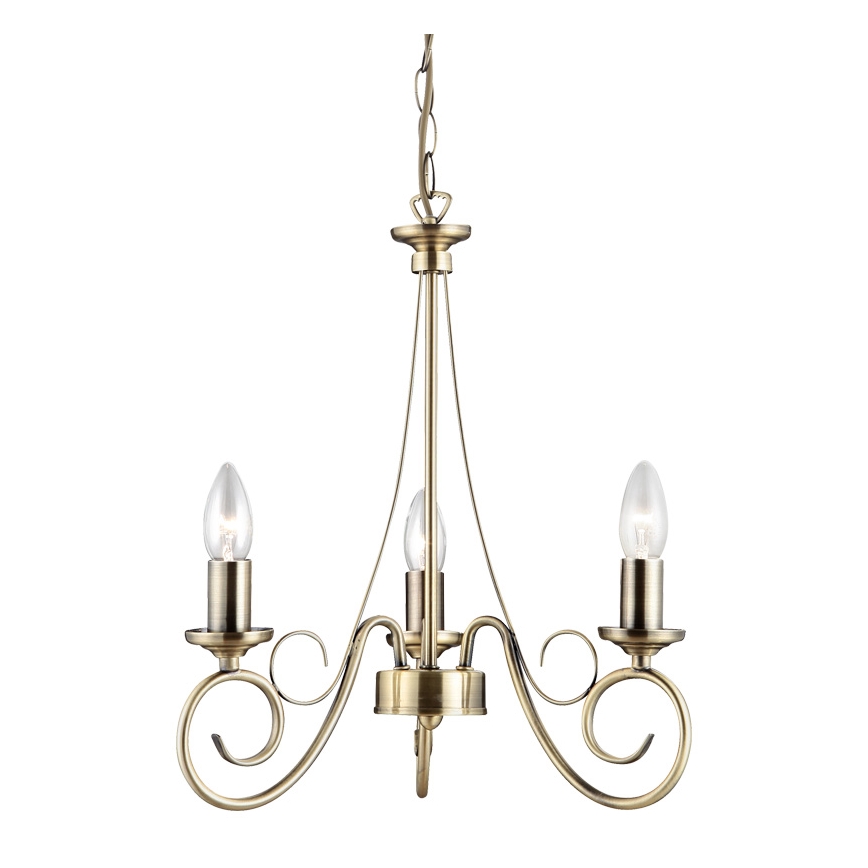 Globo - Candelabro numa corrente 3xE14/40W/230V