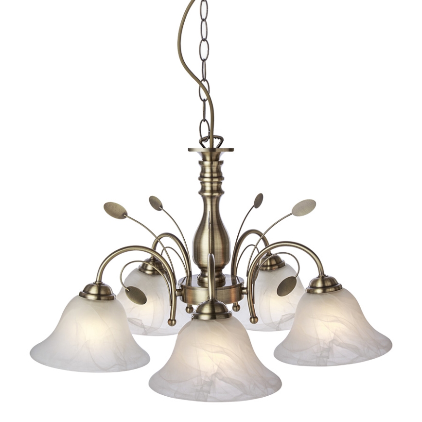 Globo - Candelabro suspenso 5xE27/60W/230V