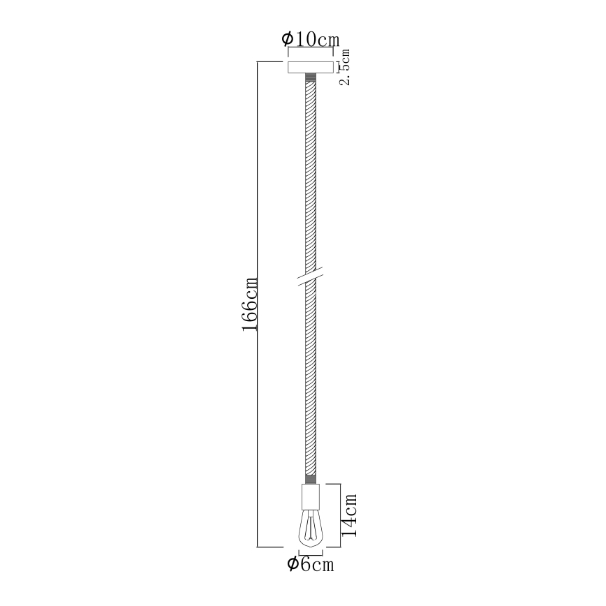 Globo - Candelabro suspenso 1xE27/60W/230V