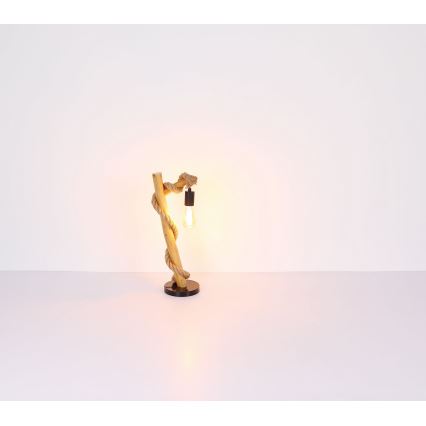 Globo - Candeeiro de mesa 1xE27/60W/230V faia