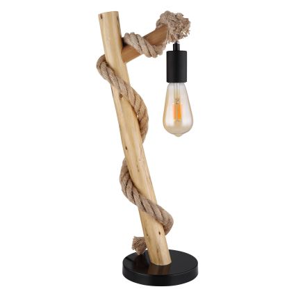 Globo - Candeeiro de mesa 1xE27/60W/230V faia