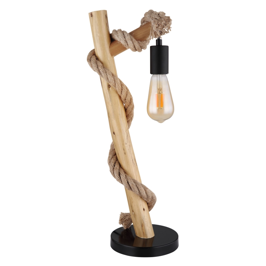 Globo - Candeeiro de mesa 1xE27/60W/230V faia