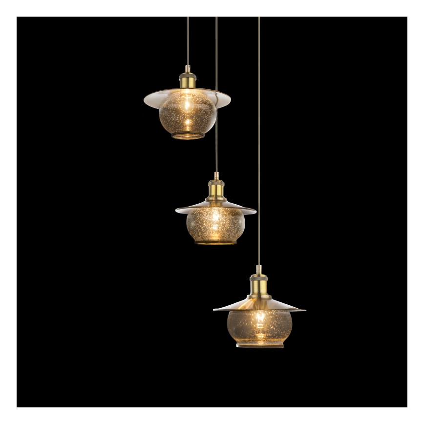 Globo - Luz pendente 3xE27/60W/230V