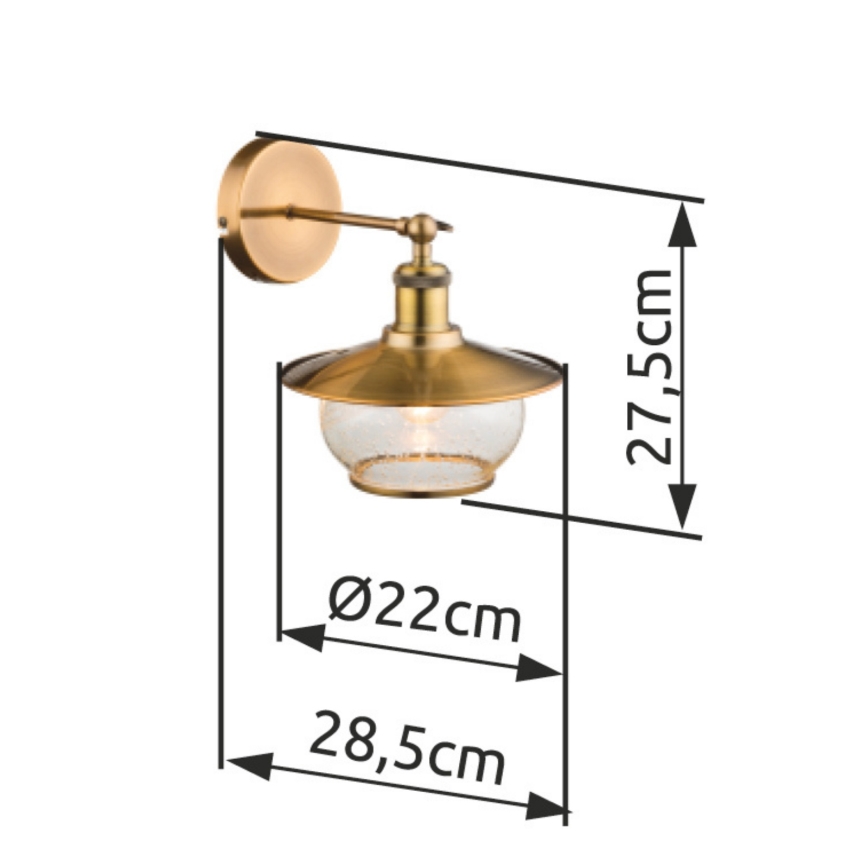 Globo - Luz de parede 1xE27/60W/230V