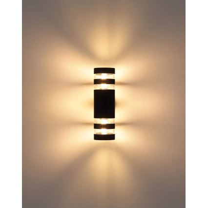 Globo - Aplique de parede 2xE27/10W/230V preto