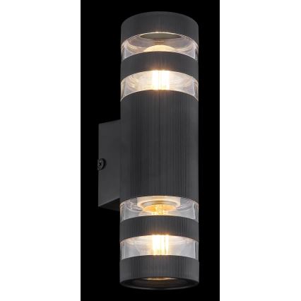 Globo - Aplique de parede 2xE27/10W/230V preto