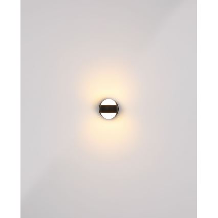 Globo - Luminária de parede tátil recarregável LED dimmerizável LED/1,4W/5V 1800 mAh preta