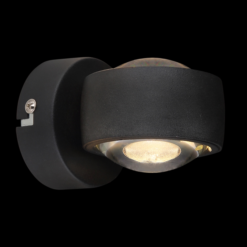 Globo - Aplique de parede LED/7W/230V 3000K preto