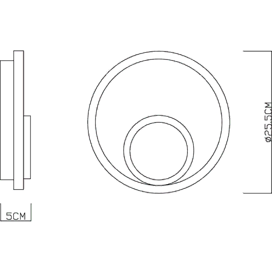 Globo - Aplique de parede LED/16W/230V 3000K