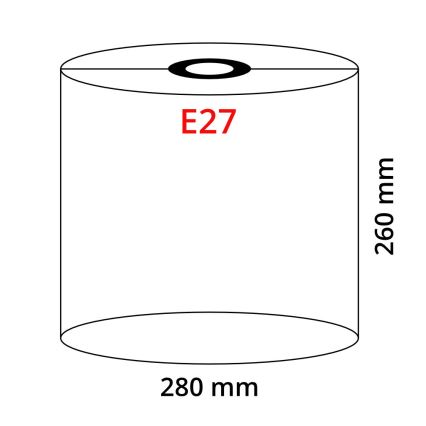 Globo - Abajur para lustre E27 diâmetro 28 cm