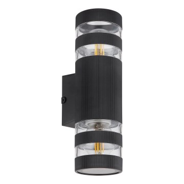 Globo - Aplique de parede 2xE27/10W/230V preto
