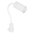 Globo - Aplique de parede com foco para tomada 1xGU10/35W/230V branco