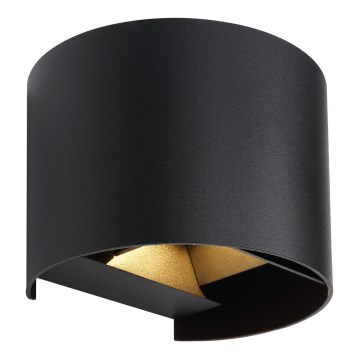 Globo - Aplique de parede LED para exterior 2x LED de 3W, 230V, IP54, preto