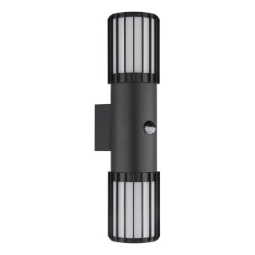 Globo - Arandela exterior com sensor 2xE27/15W/230V IP54
