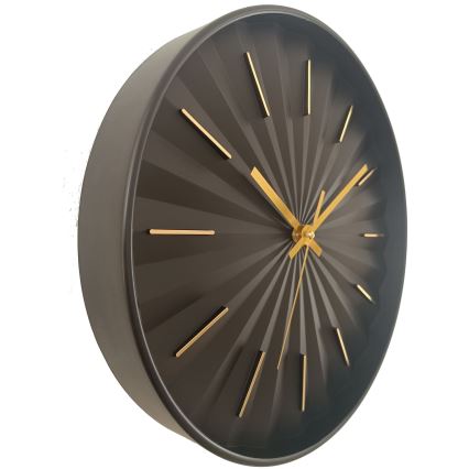 Globo - Relógio de parede Ø 30,5 cm, 1x AA, preto