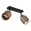 Globo - Candeeiro com 2 focos 2xE27/40W/230V preto/bronze