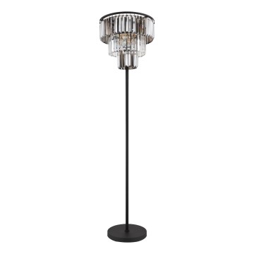 Globo - Candeeiro de chão 3xE27/40W/230V diâmetro 40 cm preto