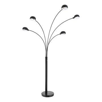 Globo - Candeeiro de chão 5xE14/40W/230V preto