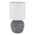 Globo - Candeeiro de mesa 1xE14/40W/230V cinzento