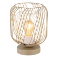 Globo - Candeeiro de mesa 1xE27/40W/230V bege/branco