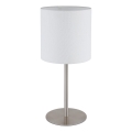 Globo - Candeeiro de mesa 1xE27/40W/230V branco