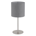 Globo - Candeeiro de mesa 1xE27/40W/230V cinzento