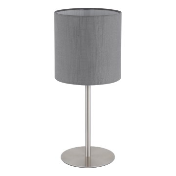 Globo - Candeeiro de mesa 1xE27/40W/230V cinzento