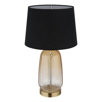 Globo - Candeeiro de mesa 1xE27/40W/230V preto/castanho