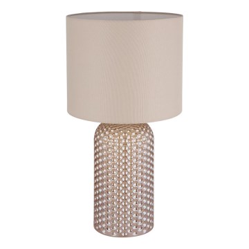 Globo - Candeeiro de mesa 1xE27/60W/230V bege