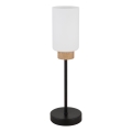 Globo - Candeeiro de mesa 1xE27/60W/230V preto/branco