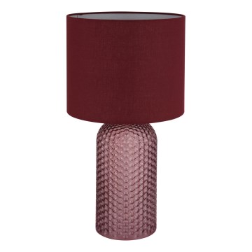 Globo - Candeeiro de mesa 1xE27/60W/230V vermelho