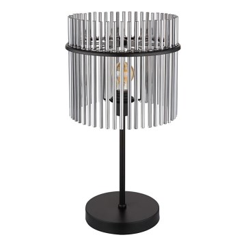 Globo - Candeeiro de mesa 1xE27/60W/230V Ø 30 cm preto