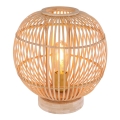 Globo - Candeeiro de mesa 1xE27/60W230V bambu
