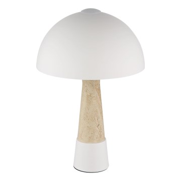 Globo - Candeeiro de mesa 1xE27ILLU/40W/230V bege