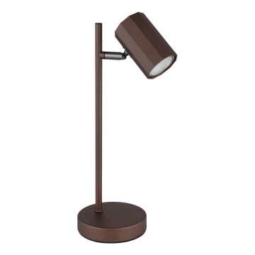 Globo - Candeeiro de mesa 1xGU10/5W/230V castanho