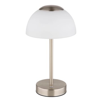 Globo - Candeeiro de mesa LED com regulação LED/2,5W/5V 1800mAh 2700K/4000K/6500K cromado mate