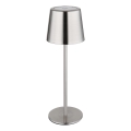 Globo - Candeeiro de mesa LED recarregável dimerizável com controlo tátil LED/2W/3,7V 3000/4000/6000K 2200 mAh cromado brilhante