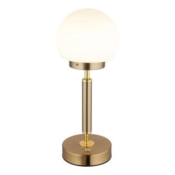 Globo - Candeeiro de mesa LED tátil com regulação LED/2,5W/5V 1800mAh 2700/4000/6500K latão