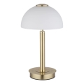 Globo - Candeeiro de mesa LED tátil e dimerizável LED/7W/230V 3000K latão