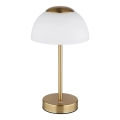 Globo - Candeeiro de mesa recarregável LED dimerizável LED/2,5W/5V 1800 mAh 2700K/4000K/6500K latão