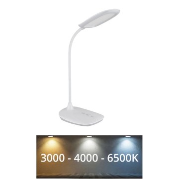 Globo - Candeeiro de mesa táctil LED com regulação LED/9W/230V 3000K/4000K/6500K CRI 90 branco