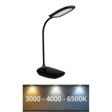Globo - Candeeiro de mesa táctil LED com regulação LED/9W/230V 3000K/4000K/6500K CRI 90 preto