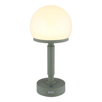 Globo - Candeeiro de mesa tátil LED com regulação LED/2,5W/5V 1800mAh 2800K verde