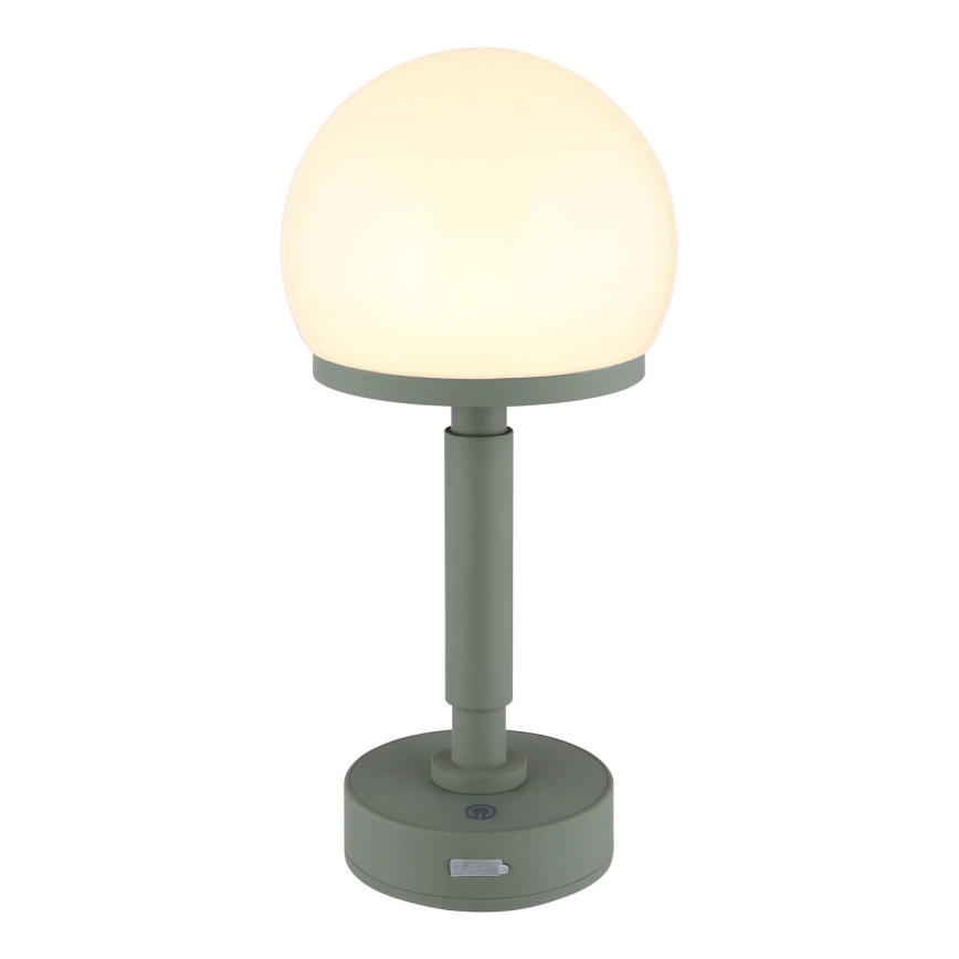 Globo - Candeeiro de mesa tátil LED com regulação LED/2,5W/5V 1800mAh 2800K verde