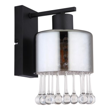 Globo - Candeeiro de parede 1xE27/60W/230V preto