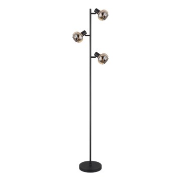 Globo - Candeeiro de pé 3xE14/40W/230V preto