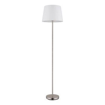 Globo - Candeeiro de pé JORIS 1xE27/40W/230V branco/cromado fosco