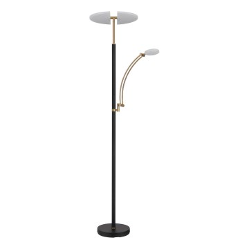 Globo - Candeeiro de pé LED dimerizável LED/40W/230V + LED/5,5W 2700/4000/6000K preto