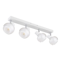 Globo - Candeeiro de tecto com 4 focos, 4xE14/40W/230V, branco